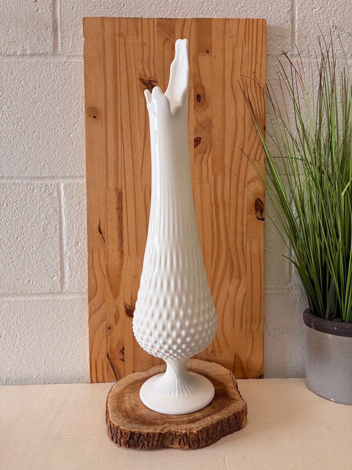 Fenton Milk Glass Tall Vase (Local Pick Up Only)