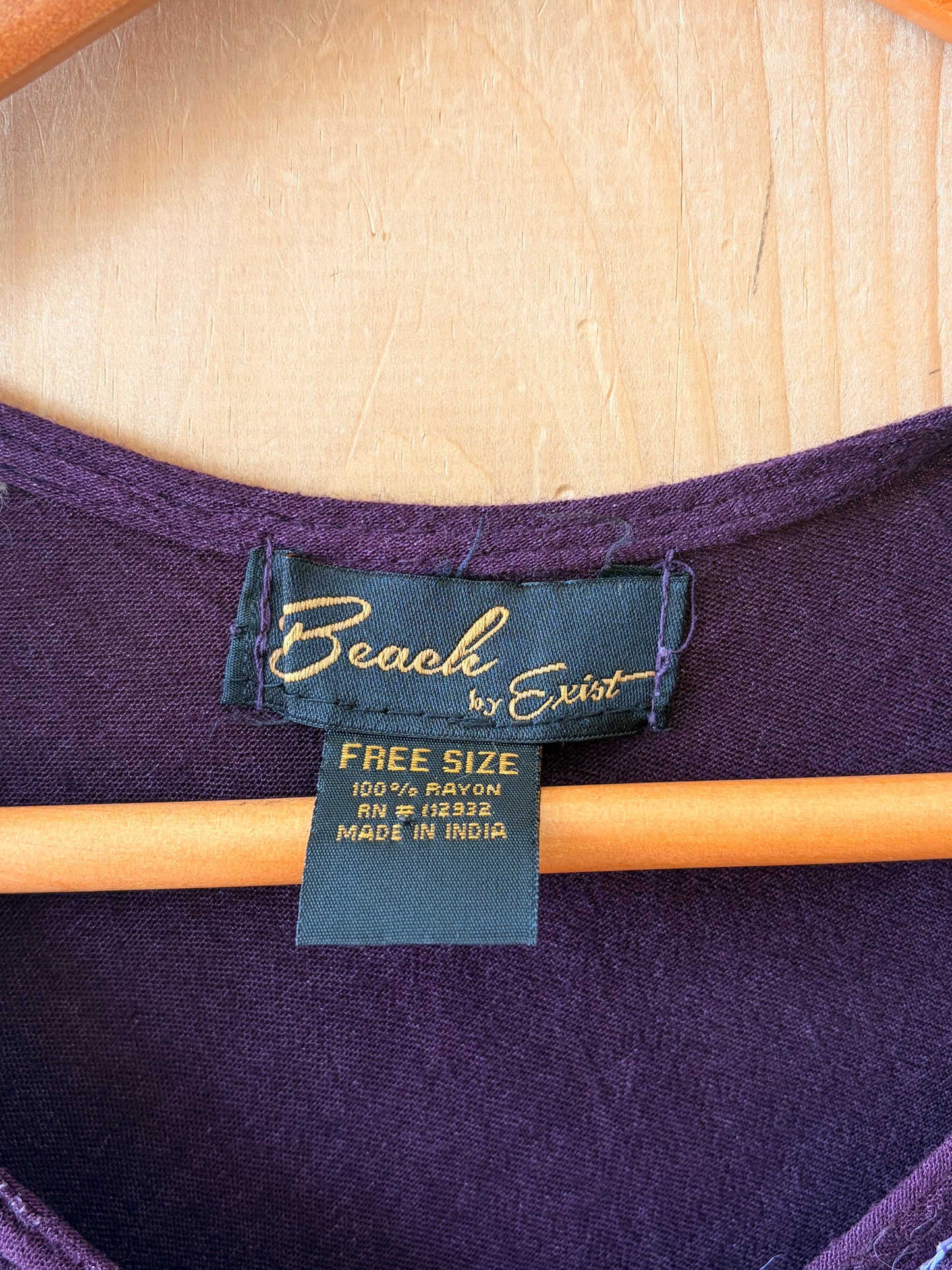 Purple Boho Floral Dress : Free Size