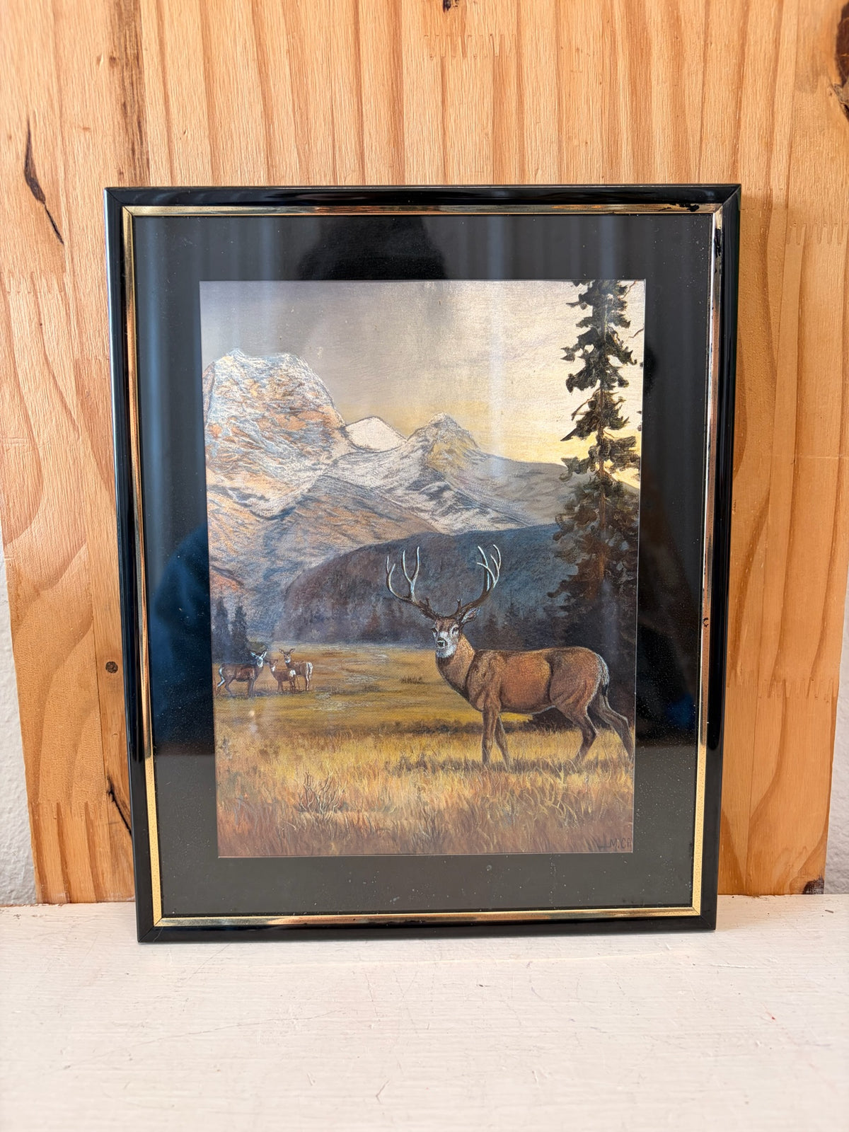 Vtg Pair of Landscape Foil Artwork (Local Pick Up Only)