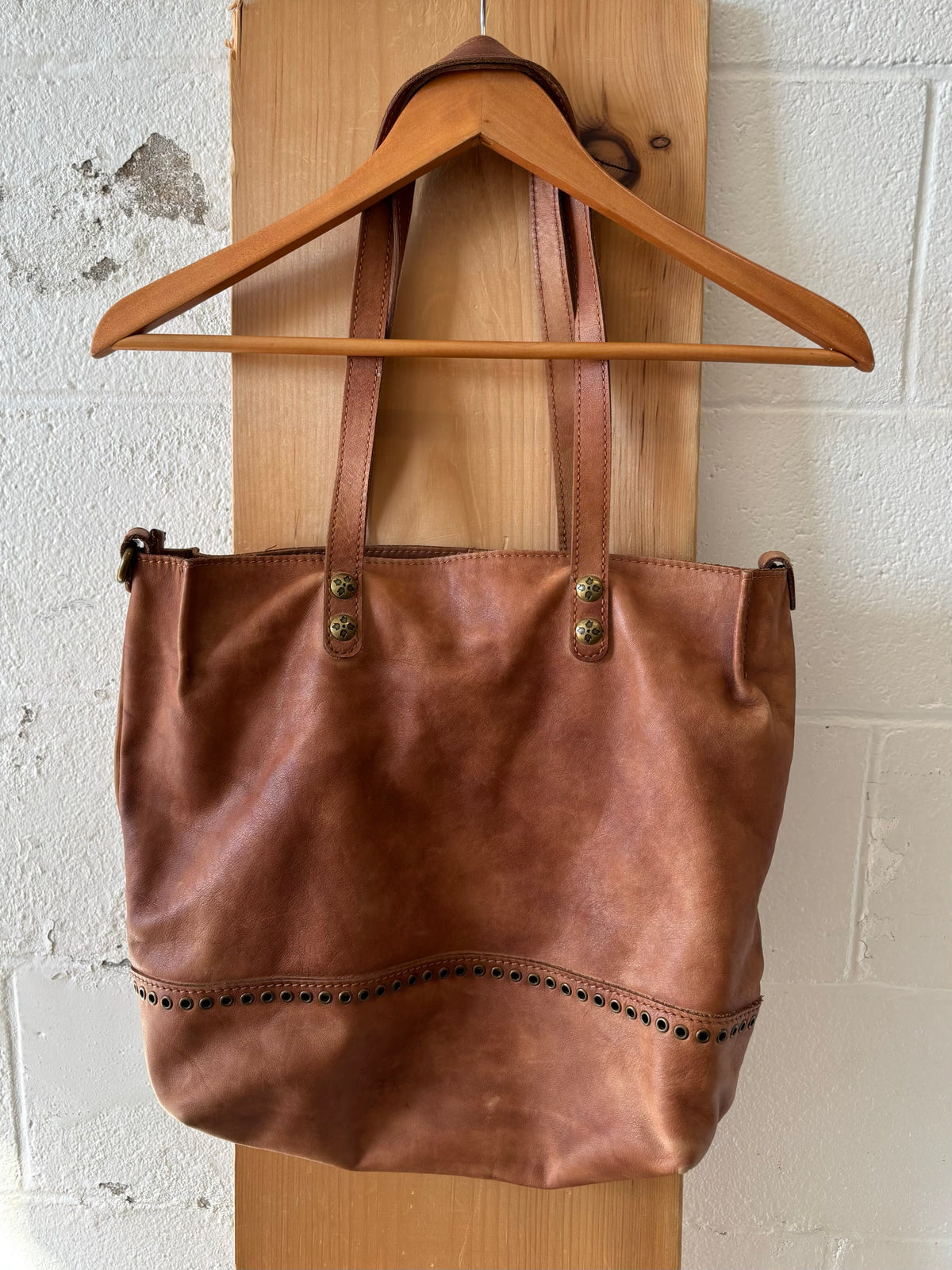Patricia Nash Brown Leather Tote Bag