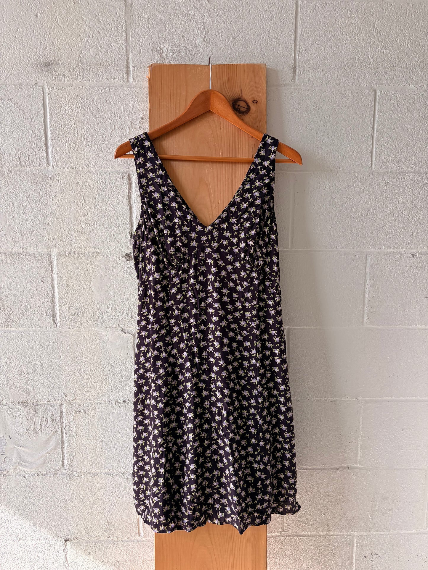 Purple Floral Patterned Dress : 14