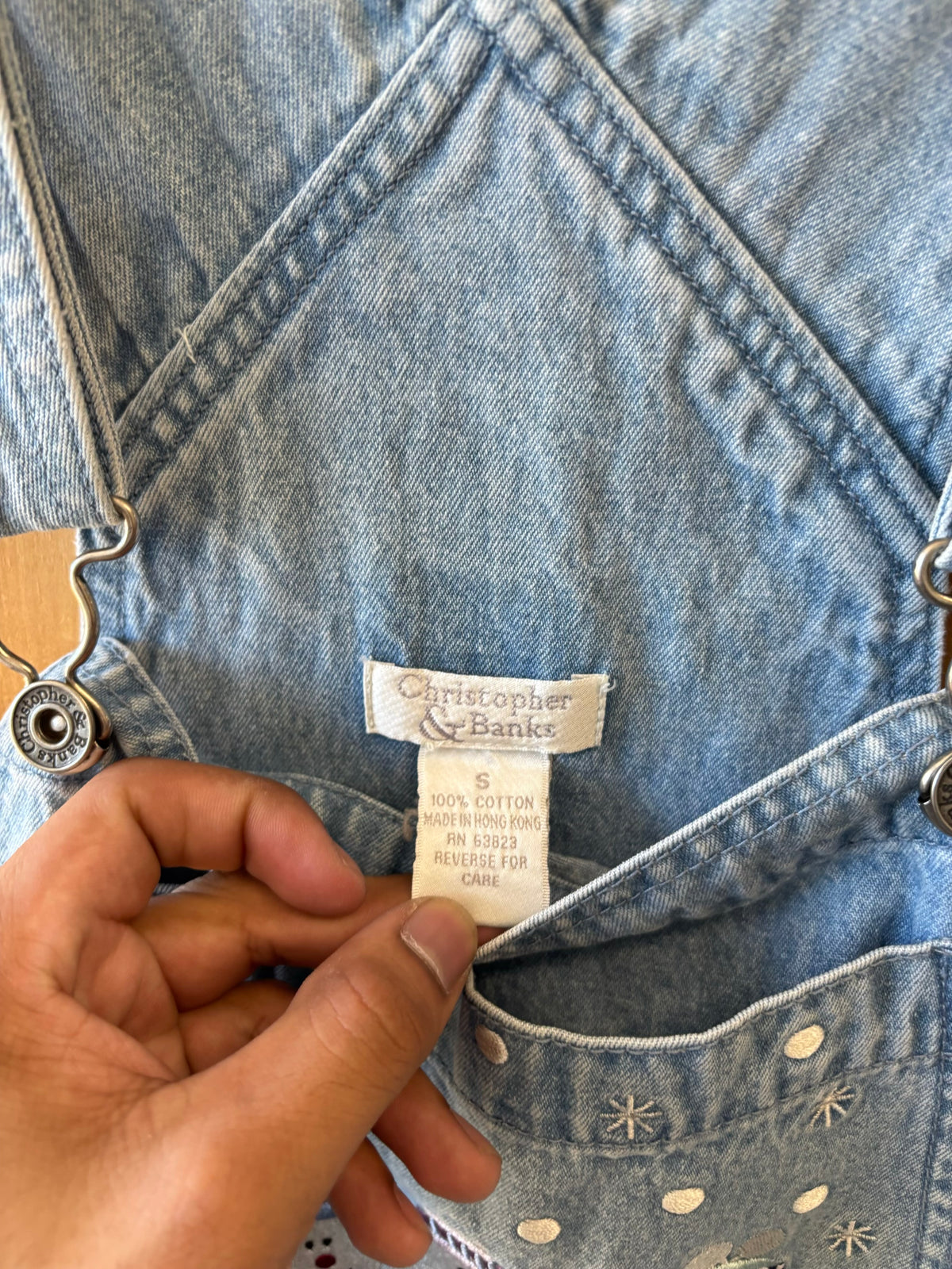 Vtg Snowman Denim Overalls : S