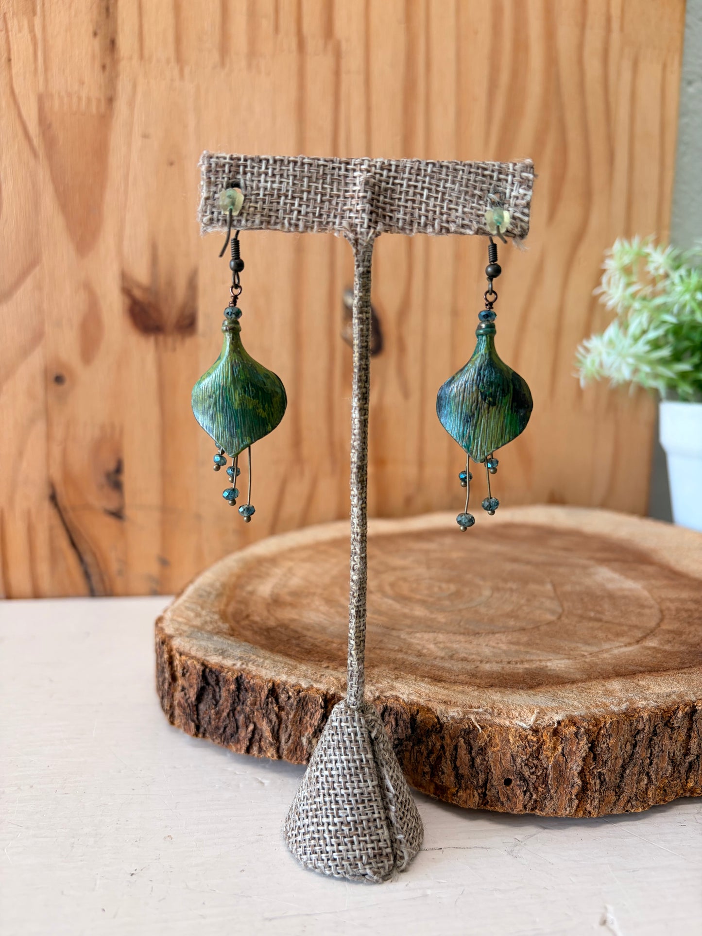 Peacock Dangle Earrings