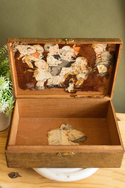Vtg Wooden Box (Local Pick Up Only)