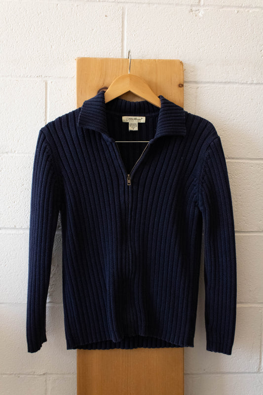 Vtg Eddie Bauer Zip Up Sweater : M