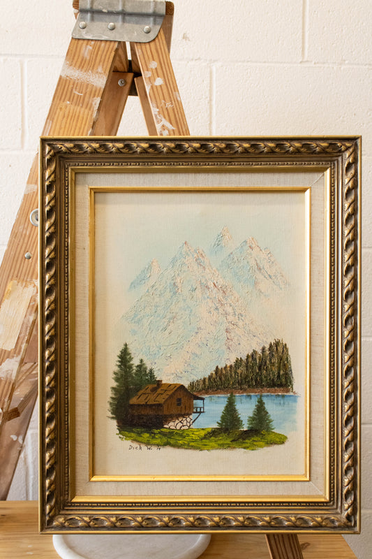 House by Mountain Painting (Local Pick Up Only)