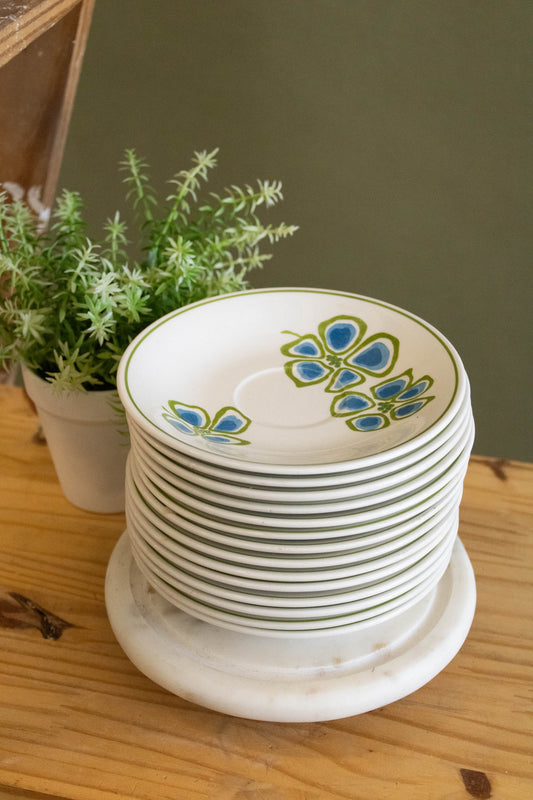 Set of 14 Floral Plates (Local Pick Up Only)