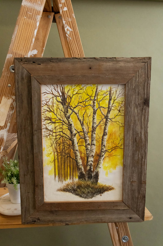 Framed Art of Fall Scenery (Local Pick Up Only)