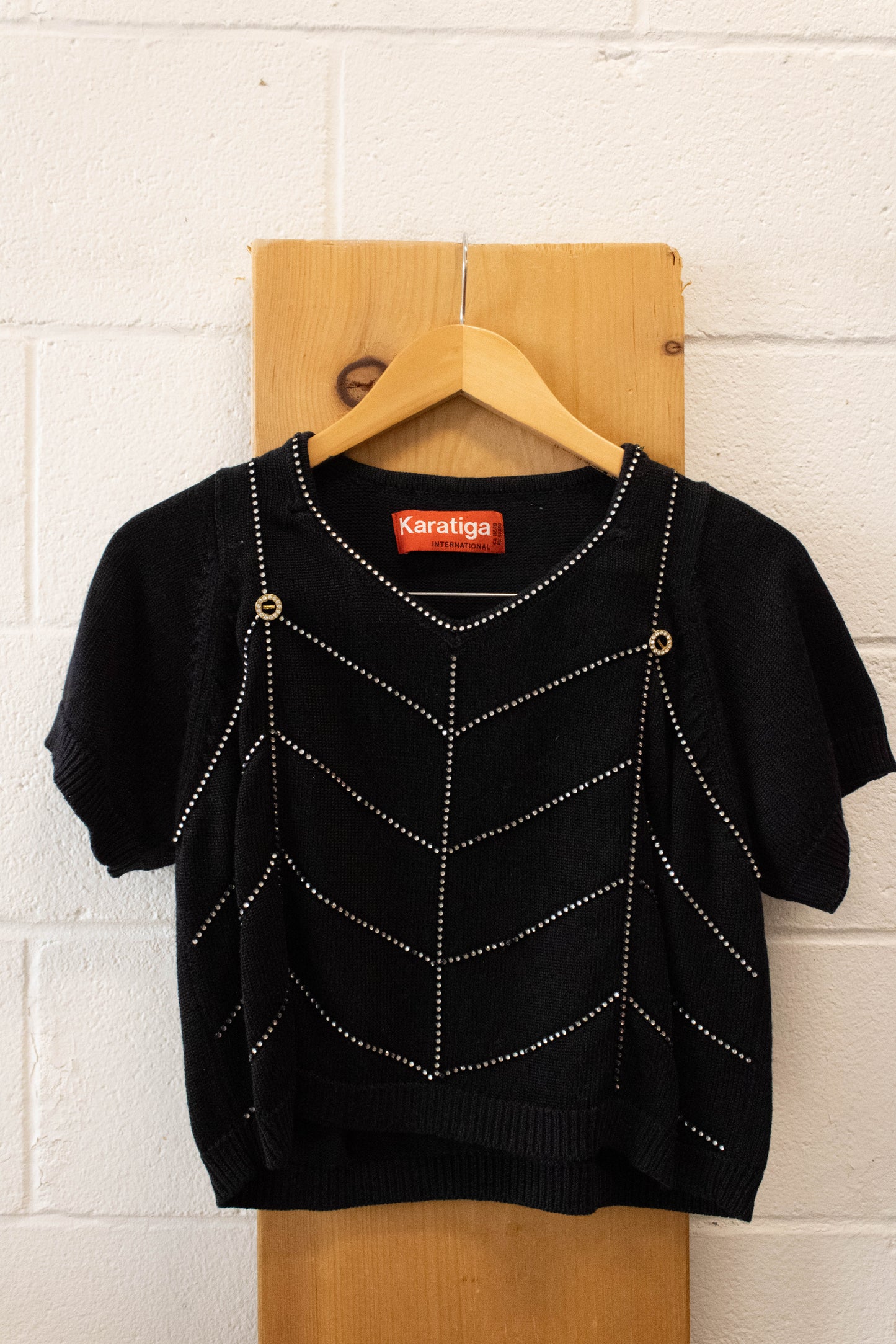 Black Studded Sweater : S
