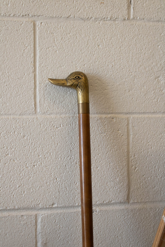 Brass Duck Head Walking Stick (Local Pick Up Only)