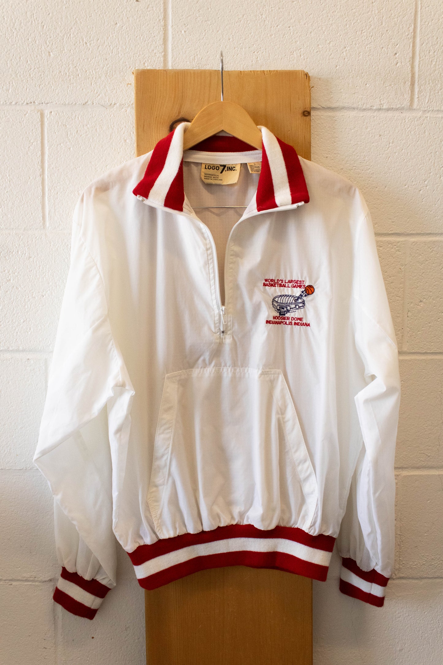 Vtg Hoosier Dome Windbreaker : L