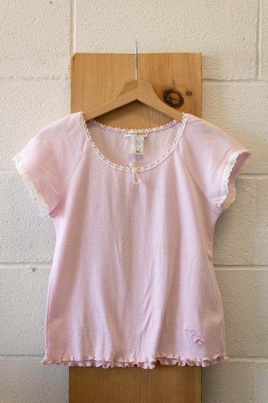 Vtg Pink Sleep Shirt : S