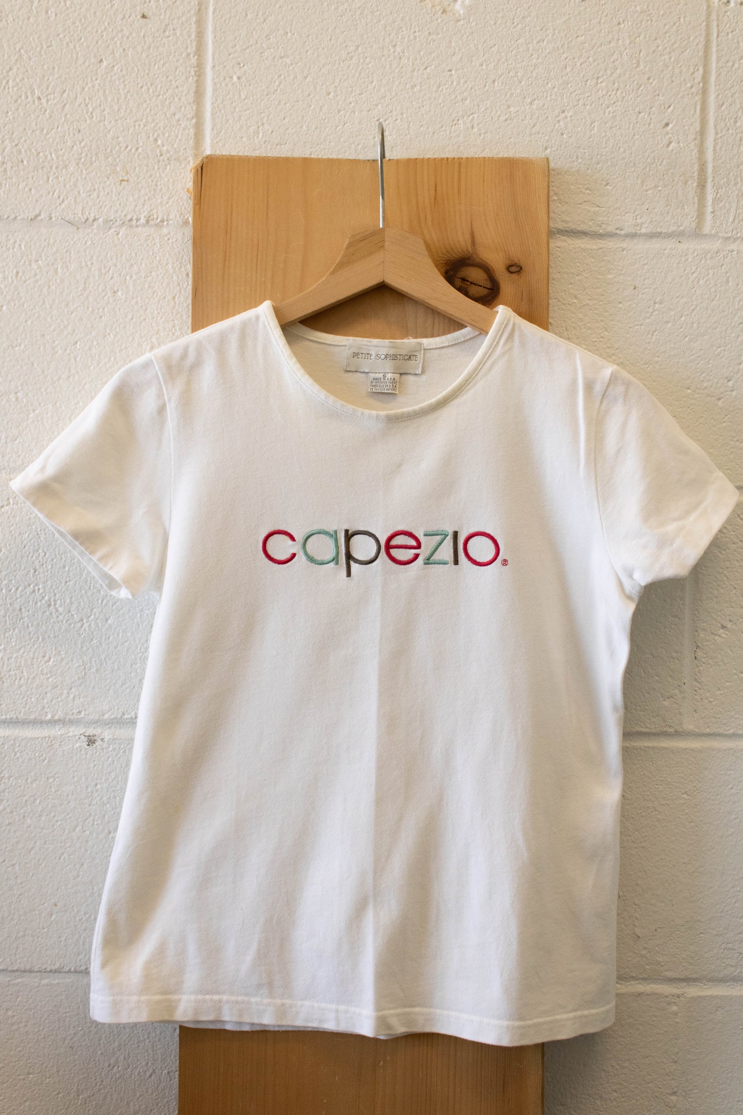 White Capezio Baby Tee : S