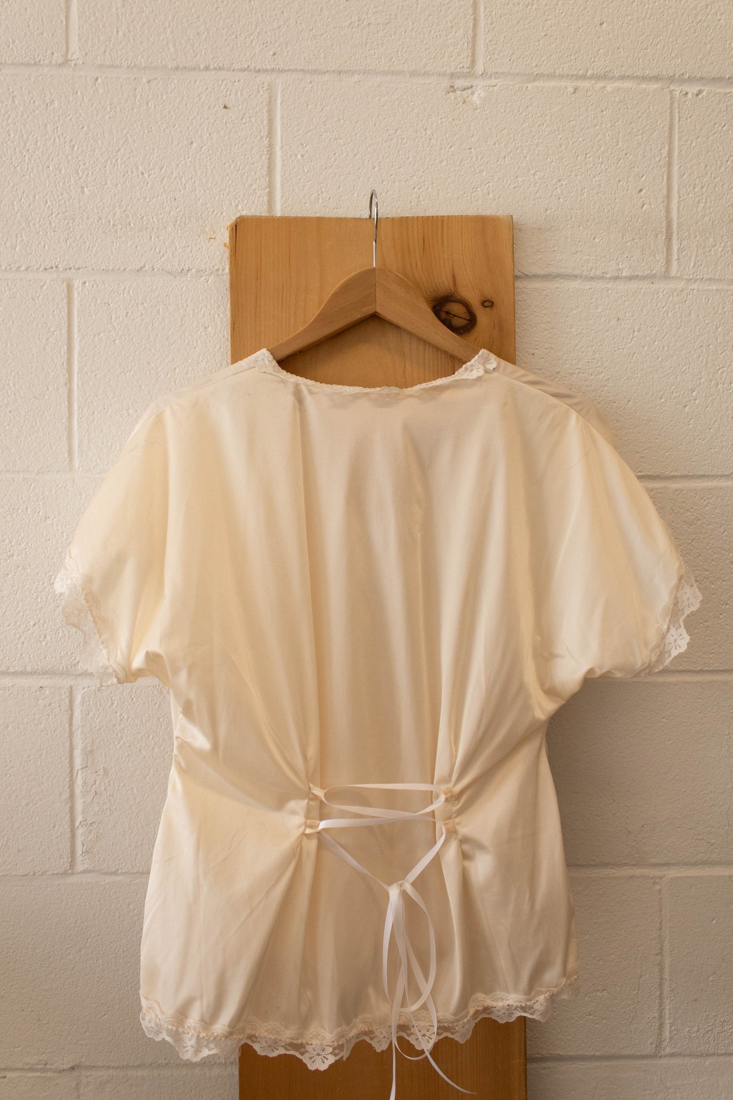 Vtg Cream Top : S