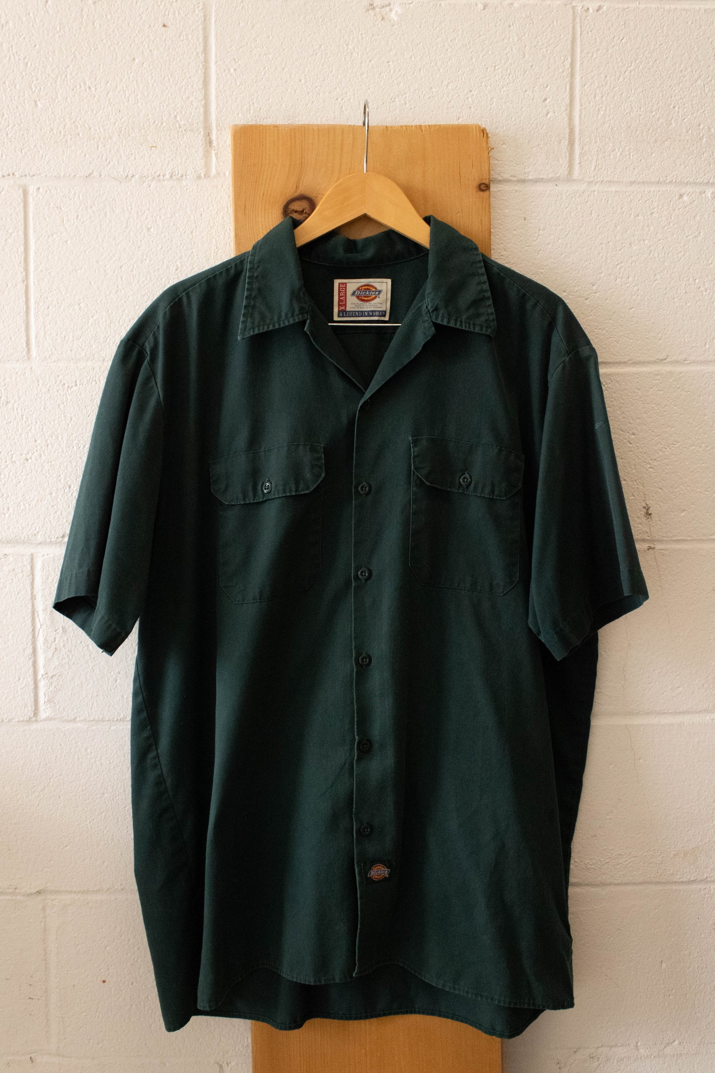 Dark Green Dickies Button Up : XL