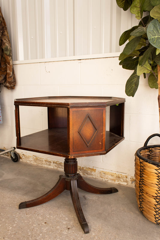 MCM Wooden Claw Feet Side Table (Local Pick Up Only)