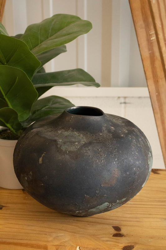 Tony Evans Raku Pottery Vessel (Local Pick Up Only)