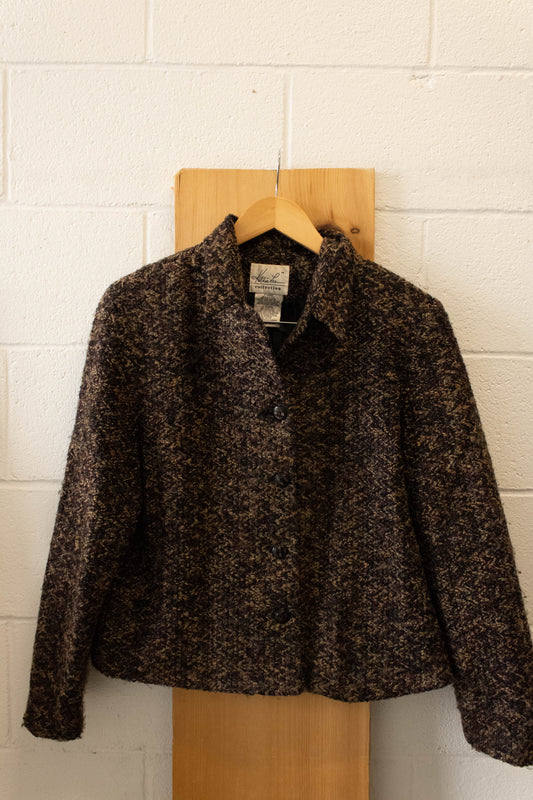 Vtg Tweed Blazer : XL