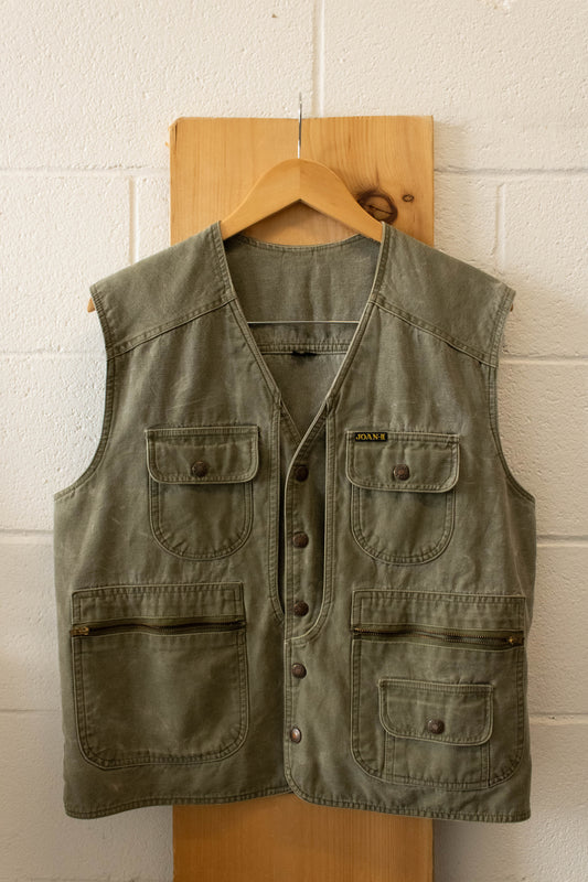 Olive Green Utility Vest : L