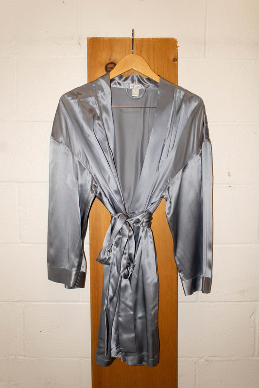 Blue Silk Robe : M