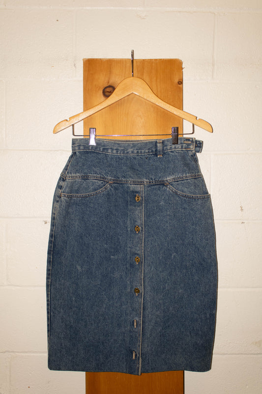 Vtg Denim Skirt : 10