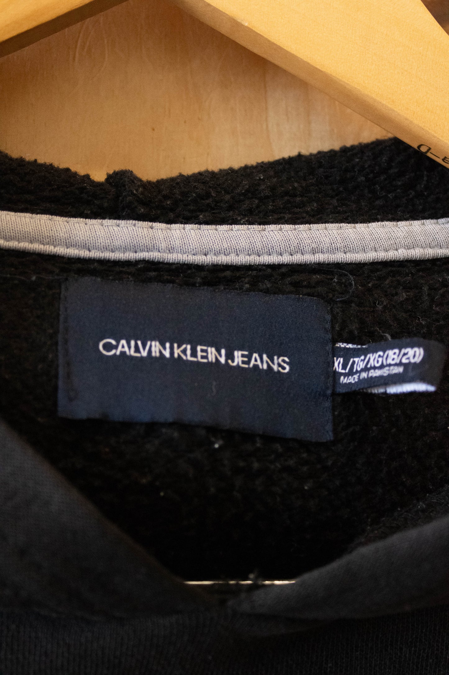 Black Calvin Klein Hoodie : Youth XL