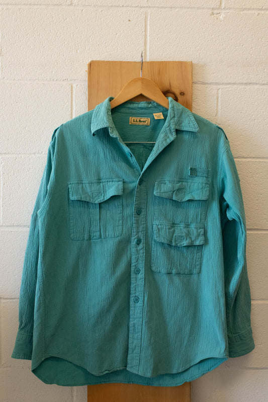 Vtg LL Bean Button Up : M