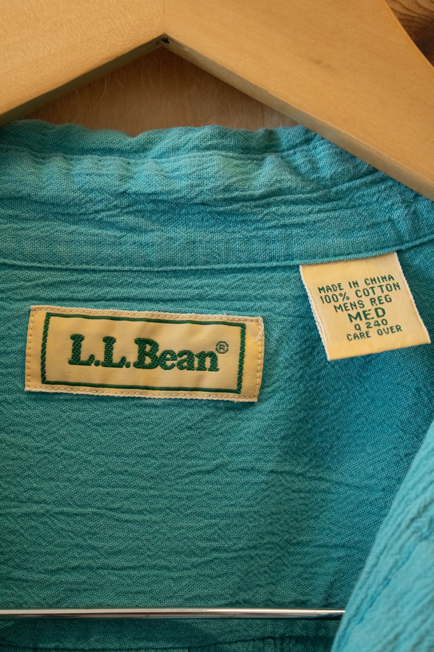 Vtg LL Bean Button Up : M