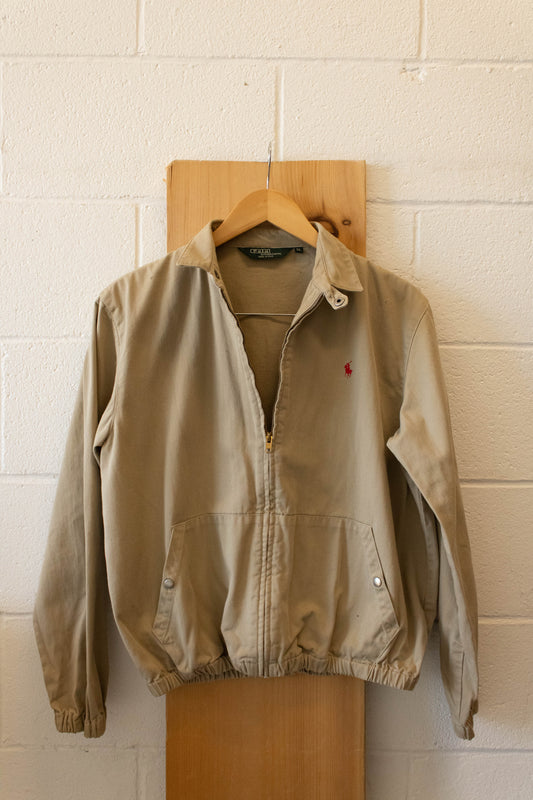 Khaki Polo Bomber Jacket : L