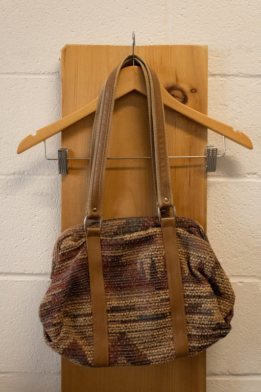 Brown Tapestry Purse