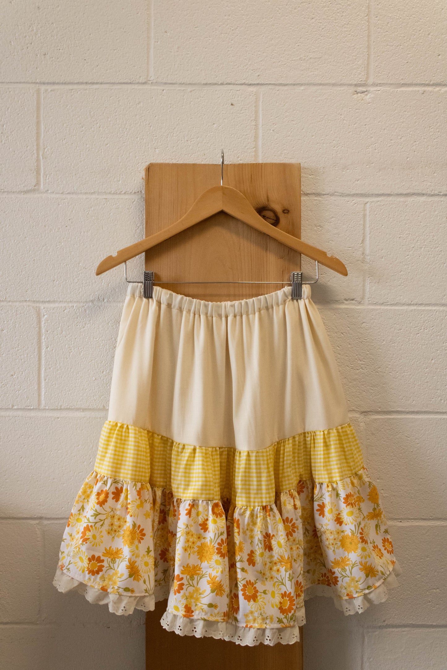 WHSE479 Original Yellow Tiered Skirt : 24