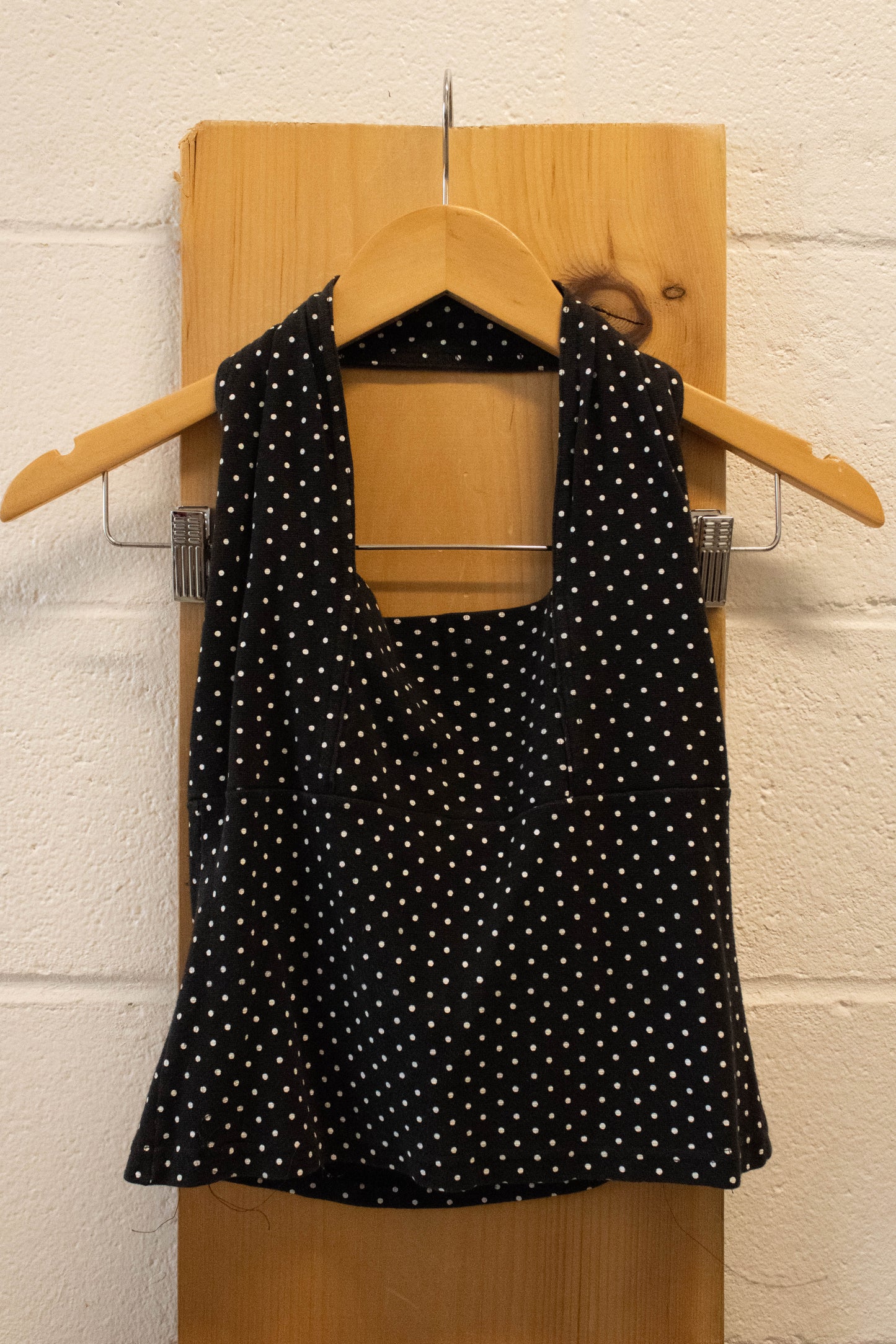 Vtg Polka Dot Halter Top : S