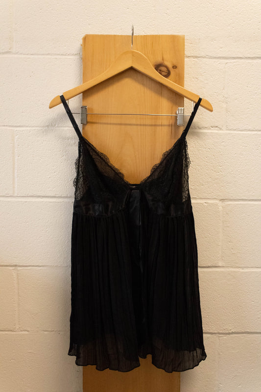 VS Black Sheer Slip : XL