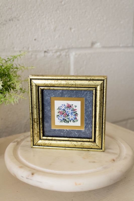 Floral Framed Lithograph