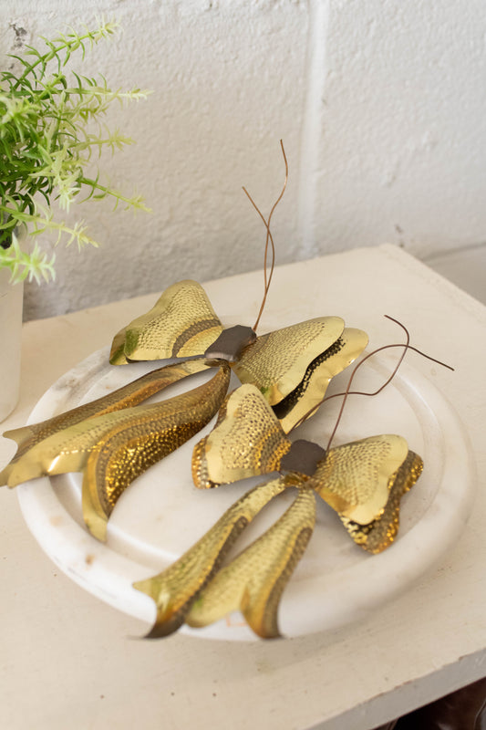 Pair of Brass Bows