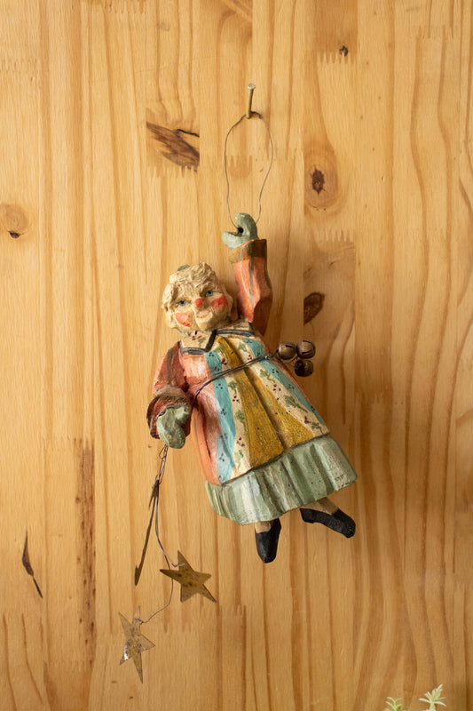 Mrs Claus Lady Elf Christmas Ornament