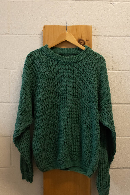 Green Knit Sweater : XL