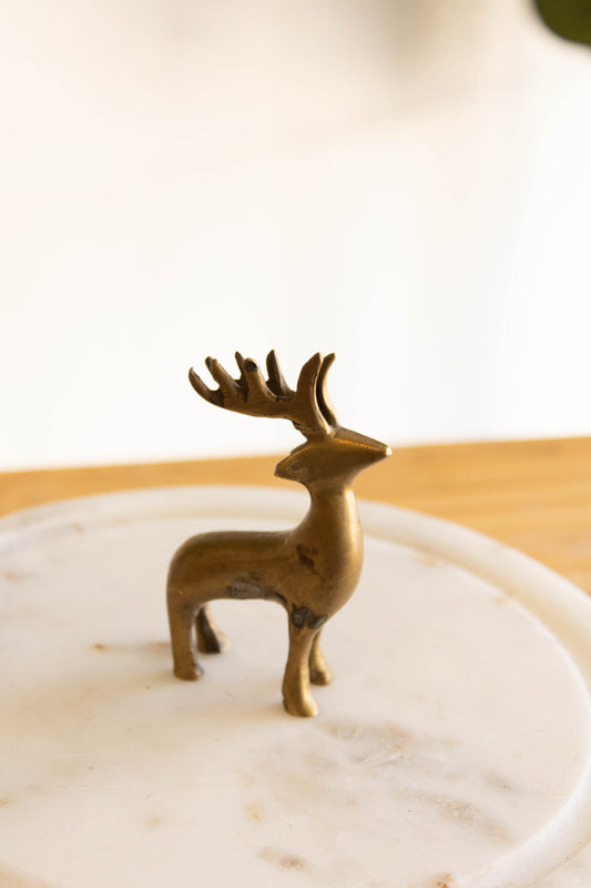 Small Brass Reindeer