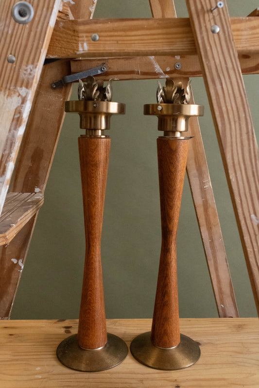 MCM Pair of Candle Stick Holders (Local Pick Up Only)