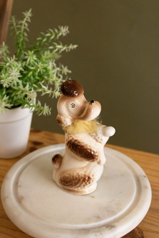 Ceramic Poodle Figurine