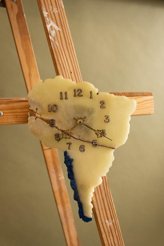 South America Stone Wall Clock (Local Pick Up Only)