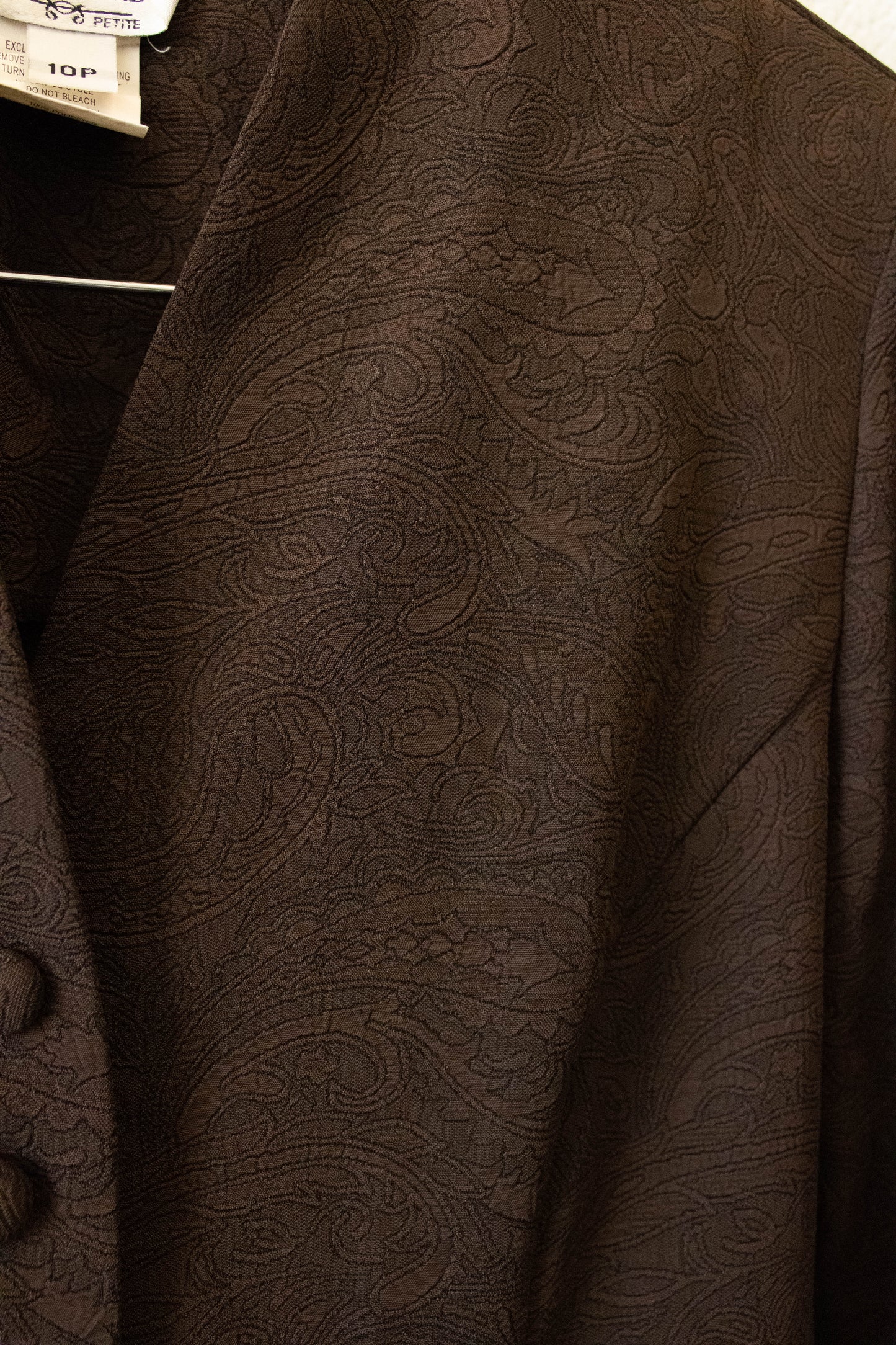 Brown Paisley Blazer : 10P