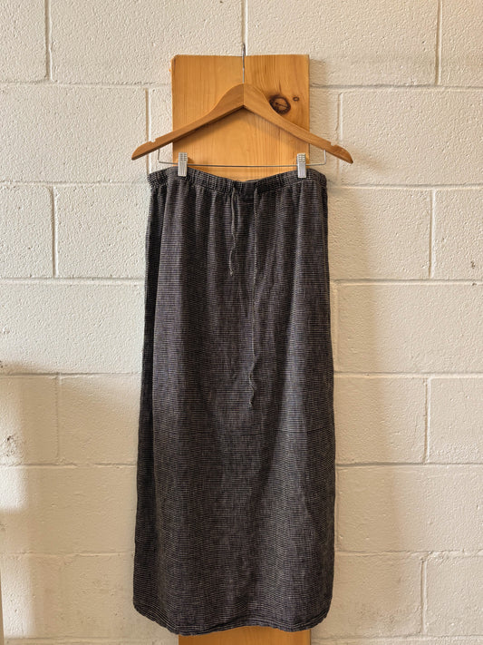 Vtg Drawstring Maxi Skirt : L