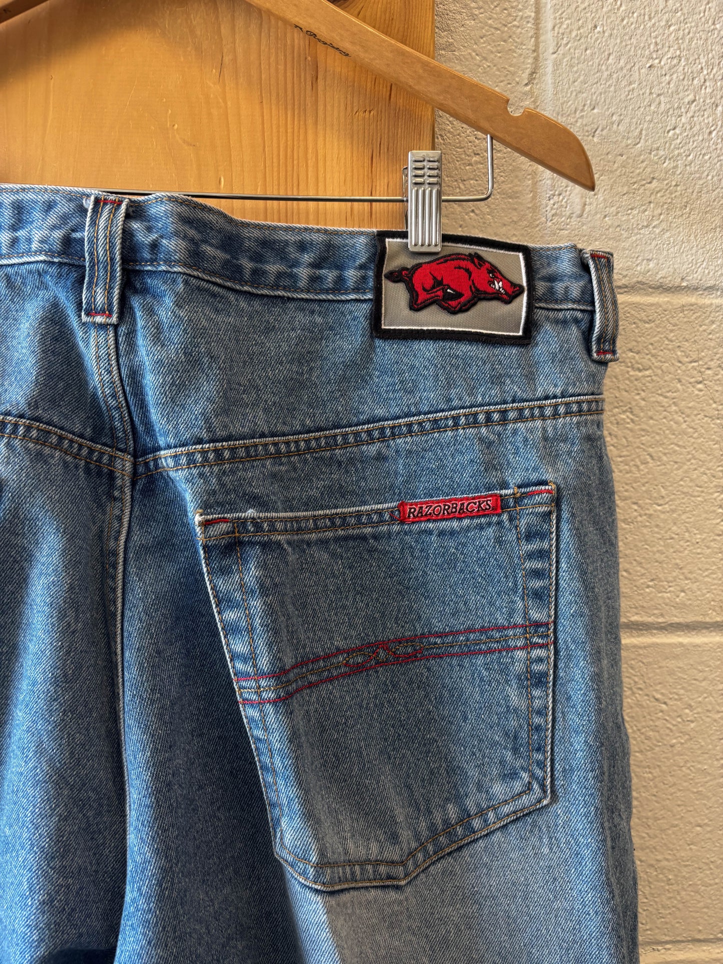 Vtg Razorback Team Jeans : 40