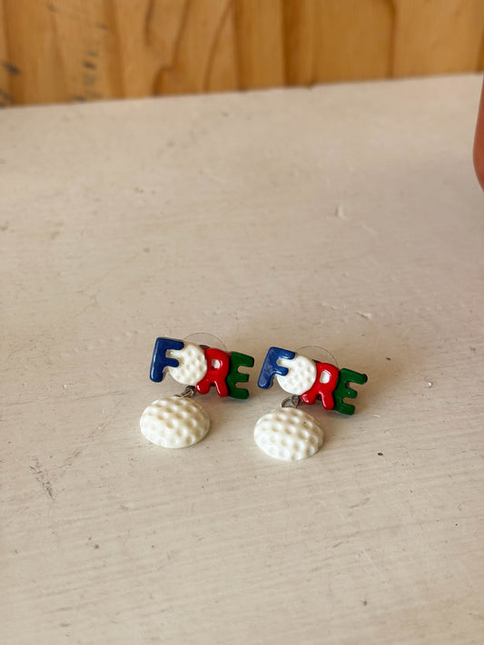 Fore Golf Earrings