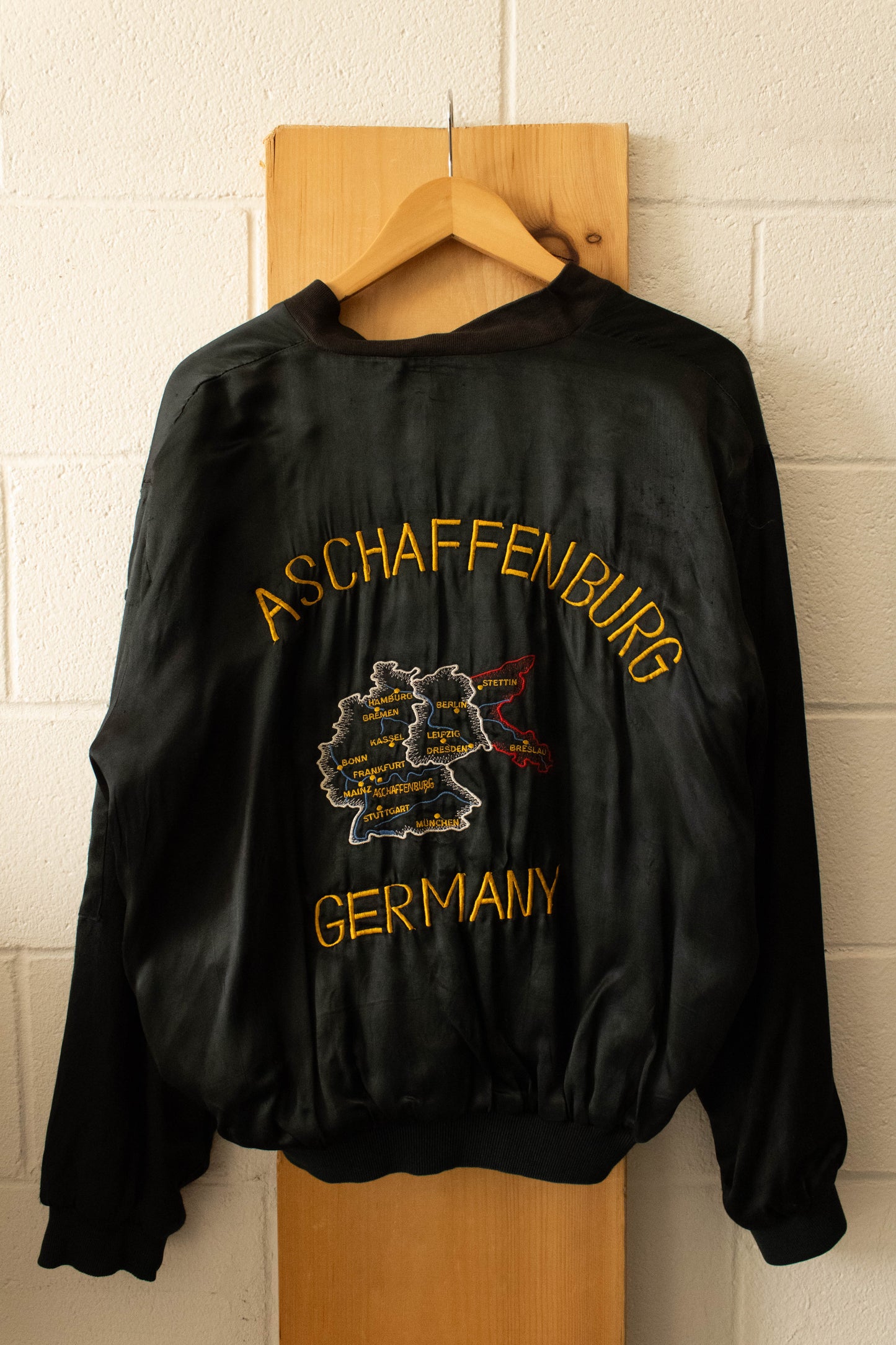 Vtg Germany Souvenir Bomber Jacket : M