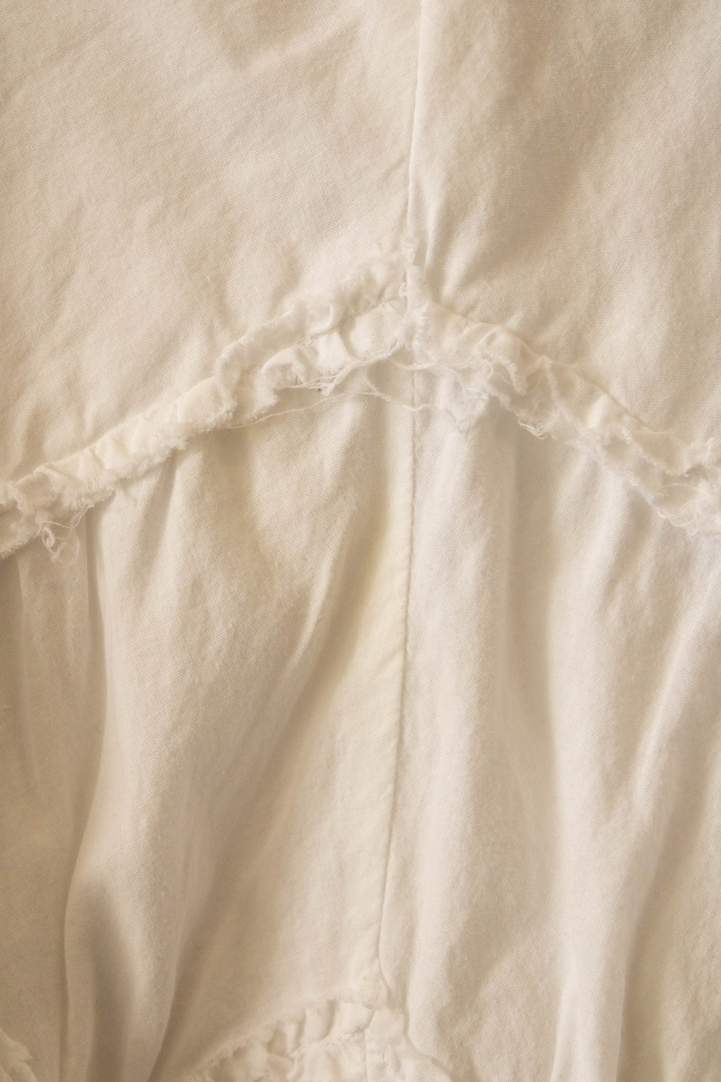 Vtg White Ruffle Skirt : 12