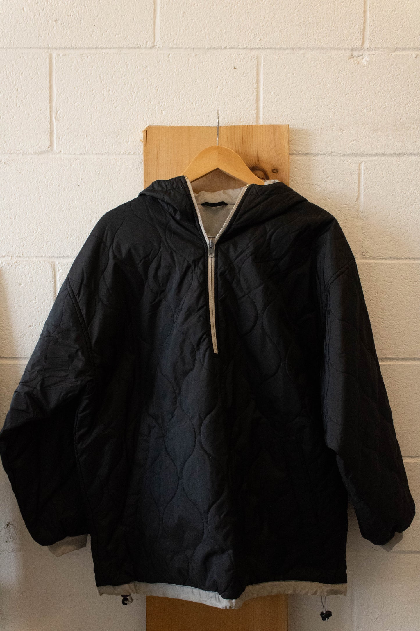 Black Reversible Nike Pullover Jacket : M