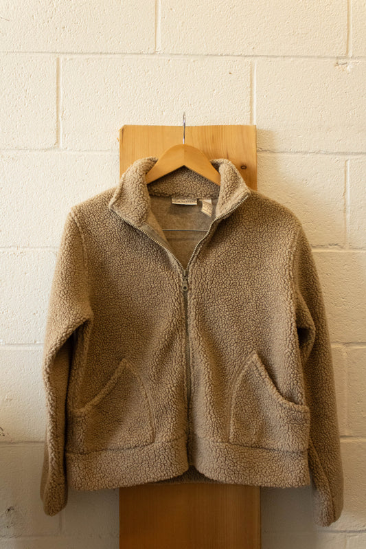 Brown Fleece Jacket : S