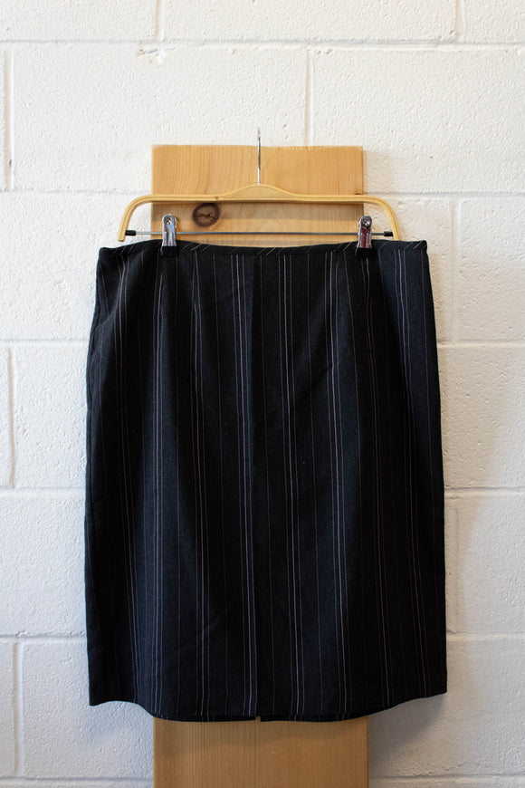 Grey Pin Striped Skirt : 14